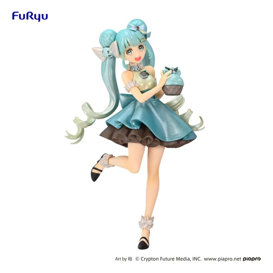 Hatsune Miku Chocolate Mint Pearl Color originaalfiguur, 17 cm