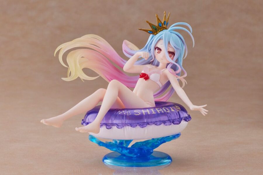 No Game No Life, Aqua Float Girls, Shiro originaalfiguur, 15cm