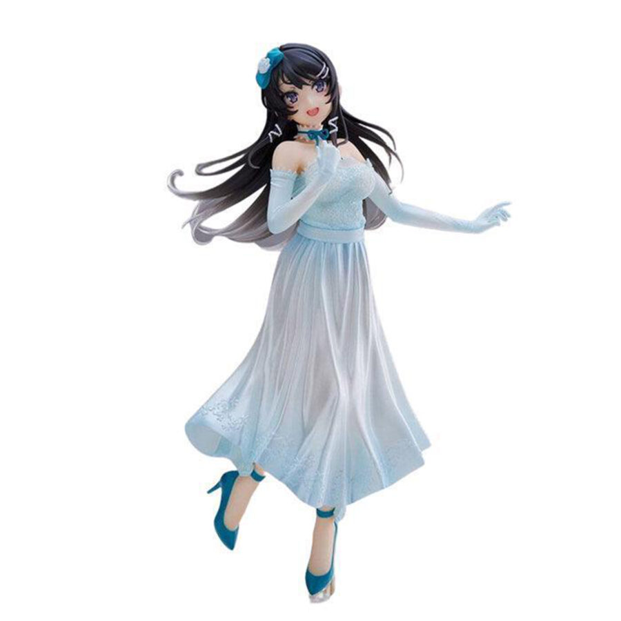 "Rascal Does Not Dream of Bunny Girl Senpai Mai Sakurajima Party Dress Ver. original figure, 20 cm."