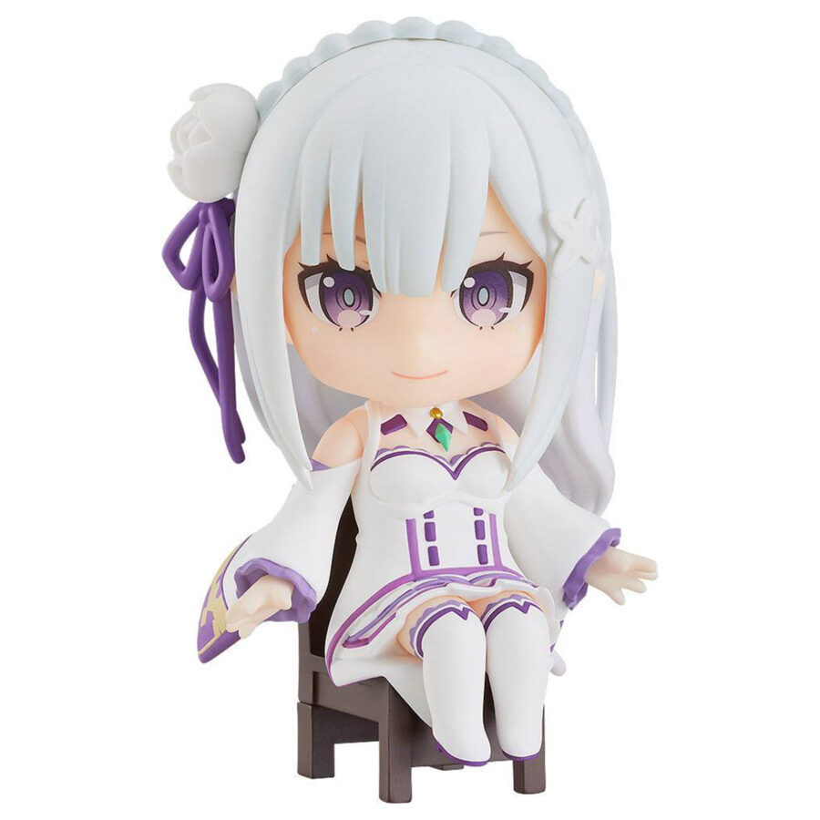 Re:Zero Starting Life in Another World Nendoroid Swacchao! Emilia originaalfiguur, 9 cm