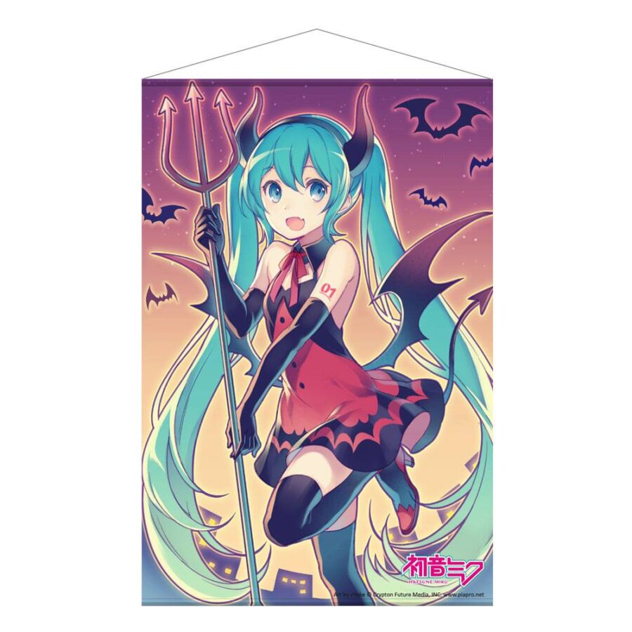 Hatsune Miku Wallscroll 2 - Halloween Devil 60 x 90cm