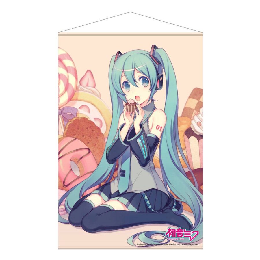 Hatsune Miku Wallscroll 3 - Cupcake 60 x 90cm