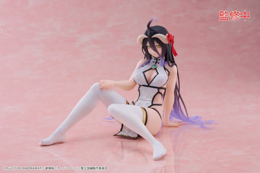 "Overlord" Desktop Cute Figure Albedo China Dress ver. originaal figuur 13cm - Image 2