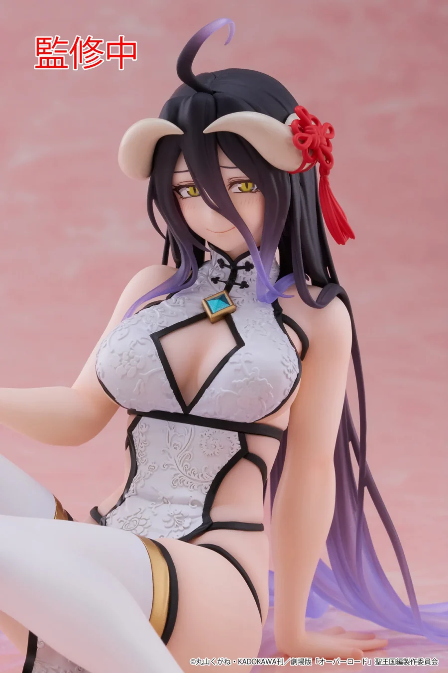 "Overlord" Desktop Cute Figure Albedo China Dress ver. originaal figuur 13cm - Image 4