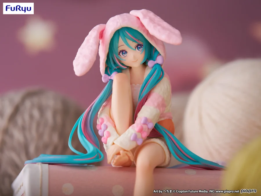 Hatsune Miku, Usamimi/Rabbit Ear Hood Pajama figure 14cm - Image 2