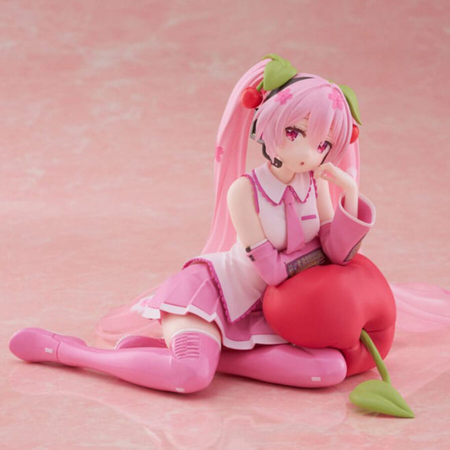 Hatsune Miku Sakura Miku Cherry Cushion Ver. figure 13 cm