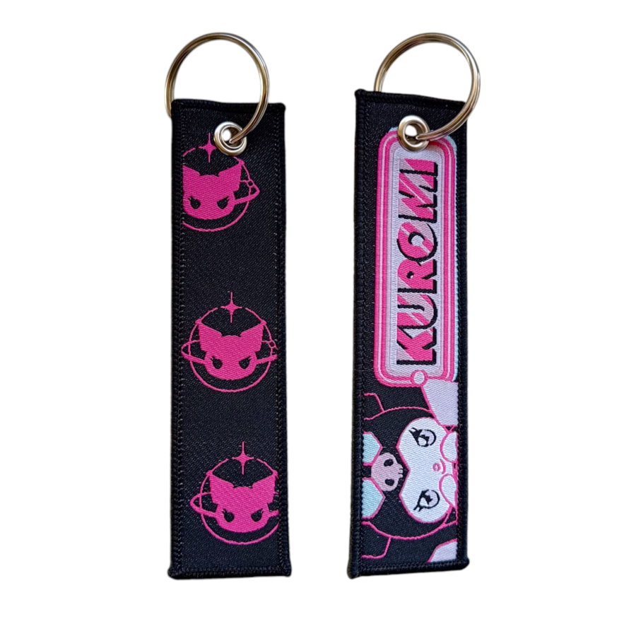 Sanrio, Kuromi Anime Keychain Tag 7cm