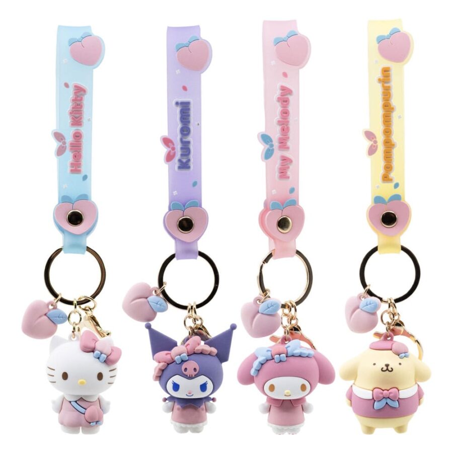 Sanrio Peach Series Keychain with Hand Strap 16cm