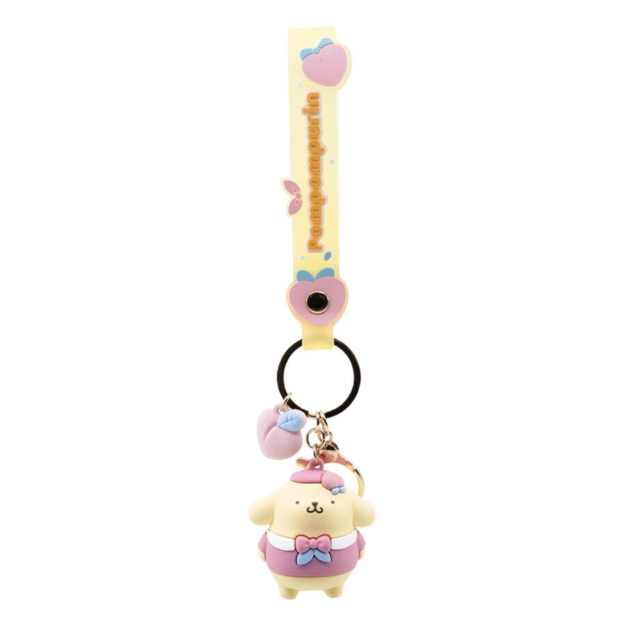 Sanrio Peach Series Keychain with Hand Strap 16cm - Image 2