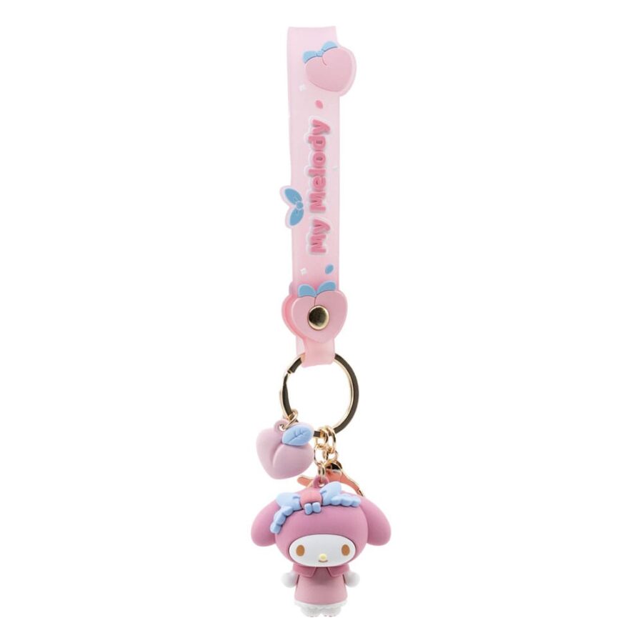 Sanrio Peach Series Keychain with Hand Strap 16cm - Image 5