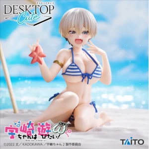 Uzaki chan Wants to Hang Out! 2nd Season Desktop Cute Uzaki Hana Swimsuit On The Beach Ver. Original Figure 13cm