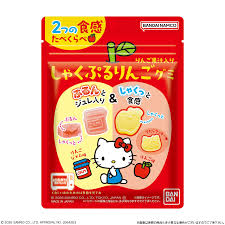 Bandai Hello Kitty õunamaitselised Sharipuru kummid 38 g