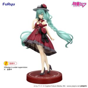 Hatsune Miku Trio Try iT Hatsune Miku Outing Dress Red Color Ver. Original Figure 19cm