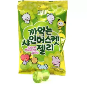 BT21 kooritavad pehmed viinamarjamaitselised kommid 76 g