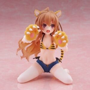[EELTELLIMUS] Toradora! Desktop Cute PVC Figure Taiga Aisaka (Tiger Costume Swimwear Ver.) 13 cm