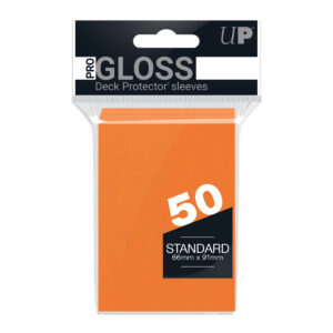 UP - Standard Sleeves Orange [Gloss] (50 Sleeves)